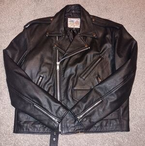 Vintage EXCELLED leather biker jacket.